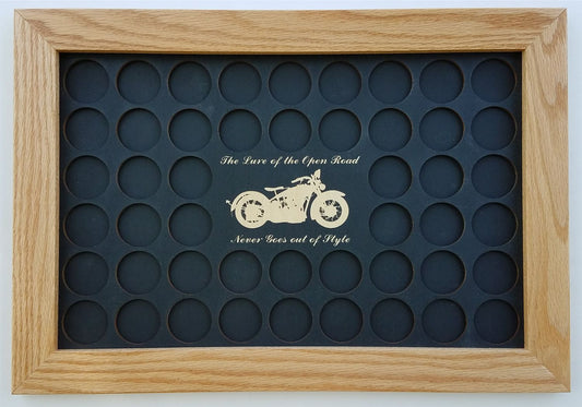 Black Poker Chip Display with Lure of the Open Road